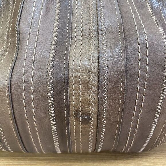 Vintage Fossil 75082 Brown Leather Eyelet - Picture 8 of 12